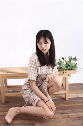奈丝写真 NO.128:小橙子-80年代的复古衬衫裙