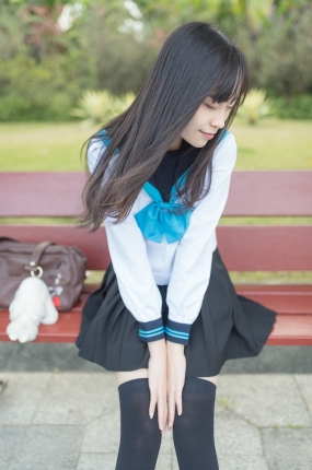 风之领域写真 No.003 校服黑丝