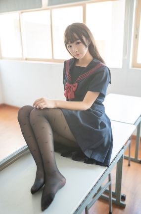 风之领域写真 No.140 教室里的黑丝JK