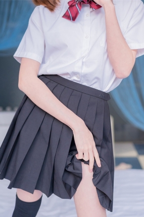 风之领域写真 No.193 床上的黑丝JK