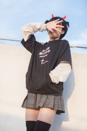 少女秩序-美丝写真 EXVOL.04 天台的黑丝小恶魔