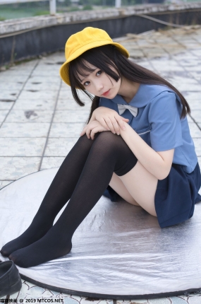喵糖映画少女写真 VOL.070 半度度度喵 小黄帽女孩