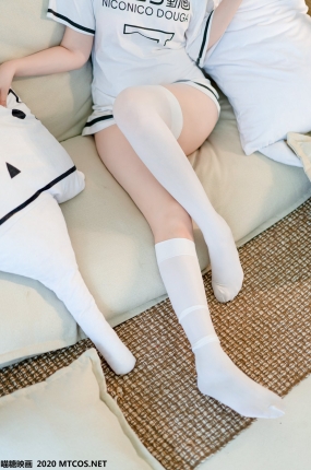 喵糖映画少女写真 VOL.113 白丝宅T