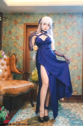 喵糖映画少女写真 VOL.210 贝法红蓝礼服