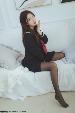 喵糖映画少女写真 JKL.002 黑色JK