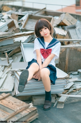 喵糖映画少女写真 JKL.021 天台JK至服