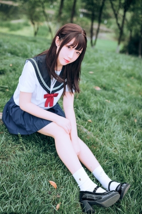 喵糖映画少女VOL.446 绿意JK