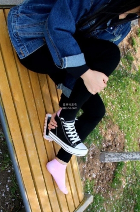 MZSOCK NO.072-2018年-棒球帽小姐姐帆布鞋棉袜裸足