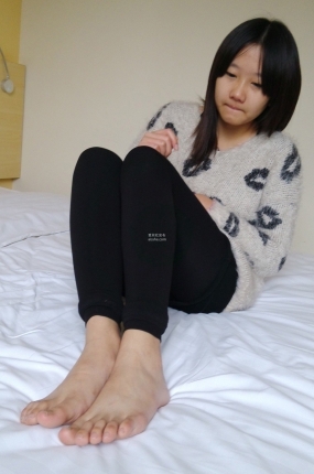 MZSOCK NO.177-2018年-紫子 人字拖裸足_粉色小船袜