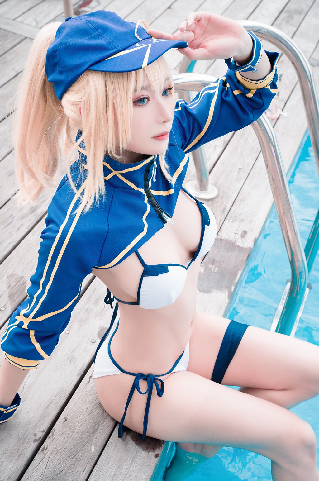 动漫博主@阿包也是兔娘 谜之女主角X毛水着