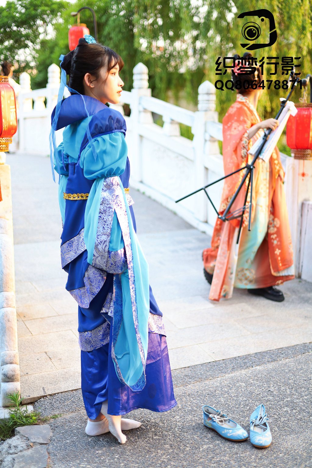 汉服女成人诃子裙唐制超仙广袖齐胸流仙裙仙气古风全套古装春秋款_海胜百货_义乌购